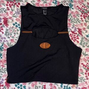 Forever 21 Black and Orange Tank Top